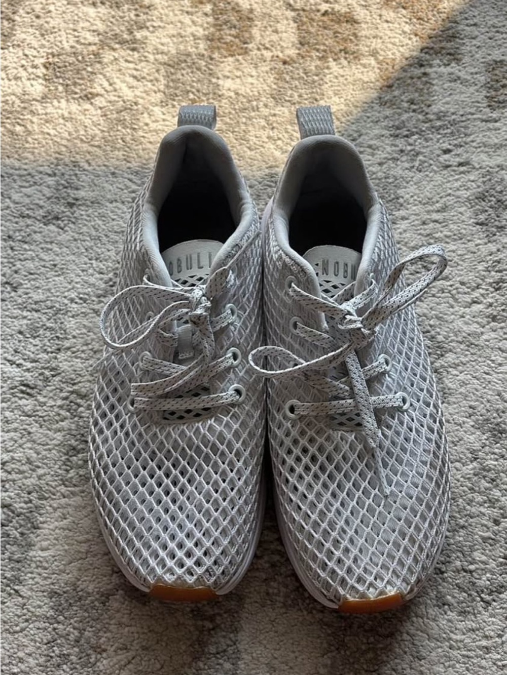 NOBULL Gray Mesh Athletic Training Shoes